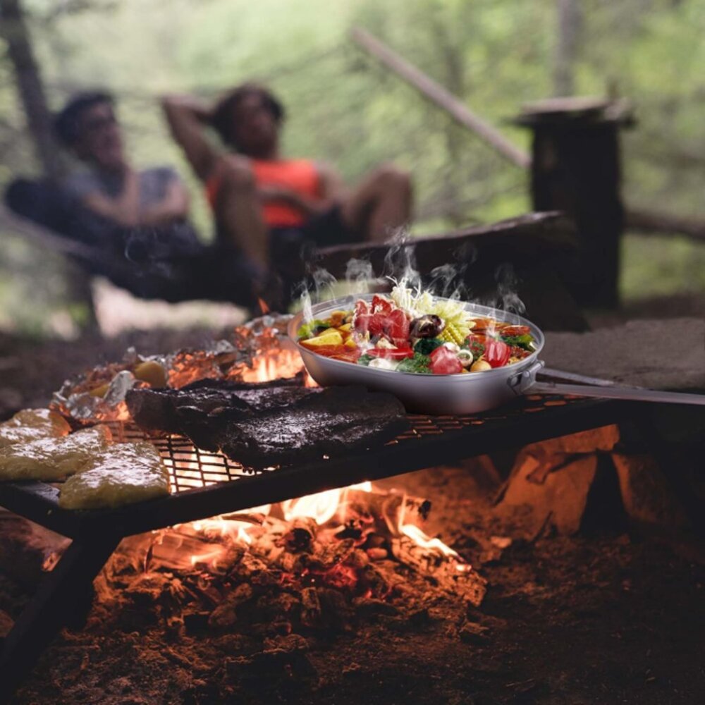 Stainless Steel Mess Kit, Pan and Eating Tray Set,  Outdoor Camping - Picture 8 of 9